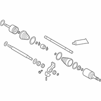 OEM 2010 Hyundai Sonata Shaft Assembly-Drive, RH - 49500-3K860