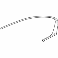 OEM 2020 Acura RLX Molding Assembly, Right Rear Door Retainer - 72921-TY2-A01