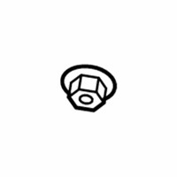 OEM BMW 740i Self-Locking Collar Nut - 33-30-6-760-349