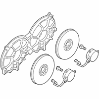 OEM 2012 Nissan Maxima Motor Assy-Fan & Shroud - 21481-ZY70A