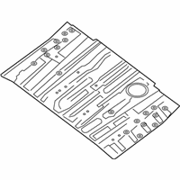 OEM 2016 Nissan Pathfinder Floor-Rear, Front - 74512-3JA1E