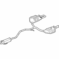 OEM Mercury Muffler & Pipe - 9E5Z-5230-D