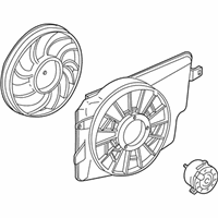 OEM 2003 Ford Mustang Fan Module - YR3Z-8C607-AB