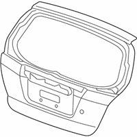 OEM 2009 Honda Fit Tailgate (DOT) - 68100-TK6-A81ZZ