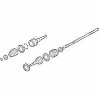 OEM 2005 Mercury Mariner Axle Shaft Assembly - 5L8Z-4234-BD