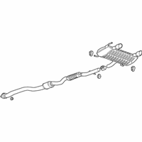 OEM 2016 Cadillac ATS Muffler & Pipe - 19420279