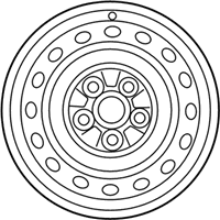 OEM 2009 Pontiac Vibe Wheel, Steel - 19184107