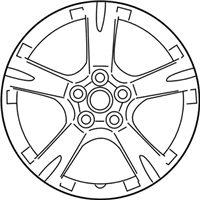 OEM 2010 Pontiac Vibe Wheel Rim, 18X7 - 19184110