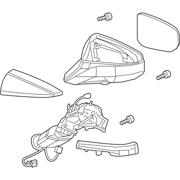 OEM 2022 Lexus UX250h Mirror Assembly Outer R - 87940-76310-A0