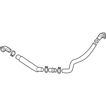 OEM 2021 Hyundai Santa Fe Hose Assembly-Radiator, LWR - 25415-P2600