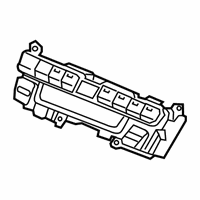 OEM Honda Control Assembly, Automatic Air Conditioner (Graphite Gun Metallic) - 79600-THR-A45ZB