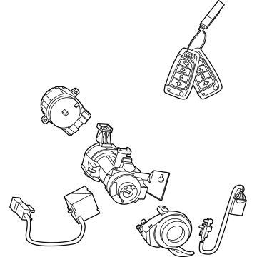 OEM Hyundai Sonata Key Sub Set-Steering Lock - 81900-L1E00