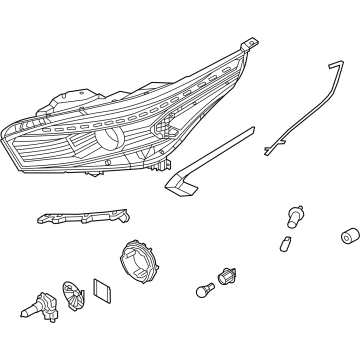 OEM 2022 Kia Forte LAMP ASSY-HEAD, LH - 92101M7500