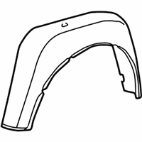 OEM 1998 Ford F-150 Wheelhouse Liner - F65Z-8327886-AD