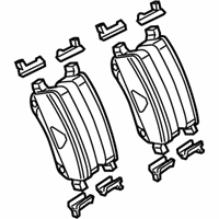OEM 2012 Ram C/V Rear Disc Brake Pad - 68029887AB