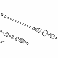 OEM 2007 Acura RL Driveshaft Assembly, Passenger Side - 44305-SJA-000