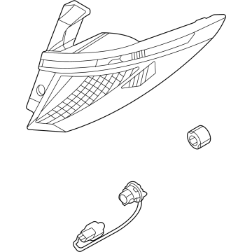 OEM 2022 Hyundai Tucson LAMP ASSY-REAR COMB OUTSIDE, LH - 92401-CW100