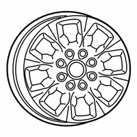 OEM 2022 Ram 2500 Wheel-Aluminum - 7BH12DX8AA