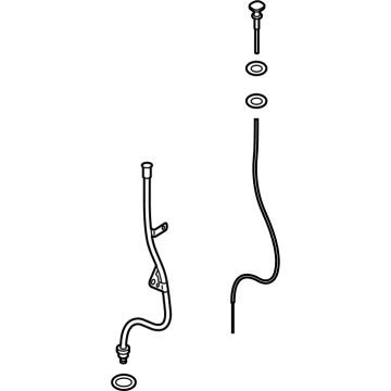 OEM BMW OIL DIPSTICK WITH GUIDE TUBE - 11-43-5-A47-BD0