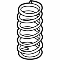 OEM 2004 Kia Spectra Front Coil Spring - 0K2NA34011DS