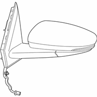 OEM Chrysler 200 Outside Rearview - 1UY10TZZAF