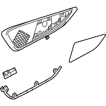 OEM 2022 Lexus NX250 ORNAMENT SUB-ASSY, F - 67705-78190-C3
