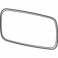 OEM 2010 BMW 750Li Mirror Glass, Heated, Wide-Angle, Left - 51-16-7-251-583