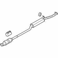 OEM Hyundai Center Muffler Complete - 28600-D3380