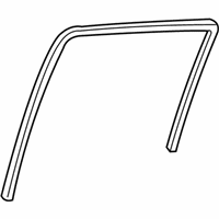 OEM 2003 Chevrolet Tahoe Weatherstrip Asm-Rear Side Door Window *Marked Print - 15056805