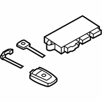 OEM BMW 750Li xDrive Set Of Keys With Cas Control Unit - 51-21-0-037-281