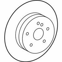 OEM 2008 Chrysler Crossfire Brake Rotor - 68031811AA