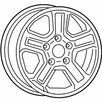 OEM 2022 Jeep Gladiator Aluminum Wheel - 6PJ78VXWAA