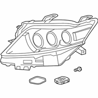 OEM 2013 Lexus RX450h Headlamp Unit With Gas, Left - 81185-48B60