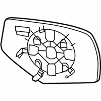 OEM 2017 GMC Sierra 1500 Mirror Glass - 22919743