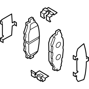 OEM Toyota GR86 Brake Pads - SU003-10628