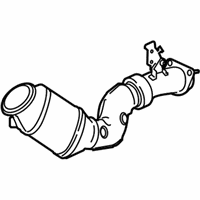 OEM 2017 BMW M4 Catalytic Converter - 18-32-7-848-044