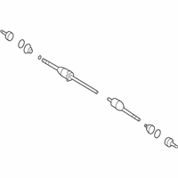 OEM Ford Freestyle Axle Assembly - 5F9Z-3B436-CA