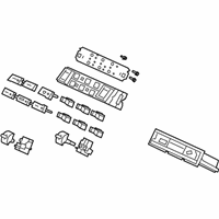 OEM 2005 Acura RL Control Assembly, Automatic Air Conditioner (Rubber Gray) - 79600-SJA-A01ZA
