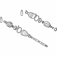 OEM 2009 Nissan Rogue Drive Shaft Rear RH - 39600-JD60B