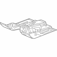 OEM 2008 Jeep Commander Pan-Floor - 55394418AJ