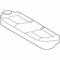 OEM Kia Spectra Cushion Assembly-Rear Seat - 891012F001275