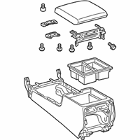 OEM 2011 Toyota Land Cruiser Console Assembly - 58901-60620-C0