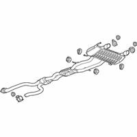 OEM 2016 Cadillac ATS Muffler & Pipe - 84399113