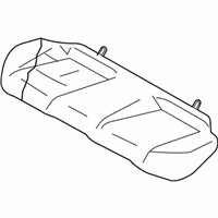 OEM Infiniti G37 Cushion Assembly Rear Seat - 88300-JK40B