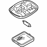 OEM 2000 Nissan Altima Lamp Assembly-Room - 26410-9E011