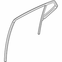 OEM 2012 Kia Optima Run Assembly-Rear Door Window Glass - 835314C000