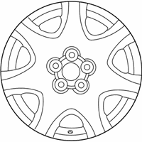 OEM 2002 Lexus LS430 Wheel, Disc - 42611-50360