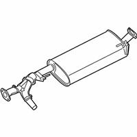 OEM Nissan Exhaust, Main Muffler Assembly - 20100-7S600