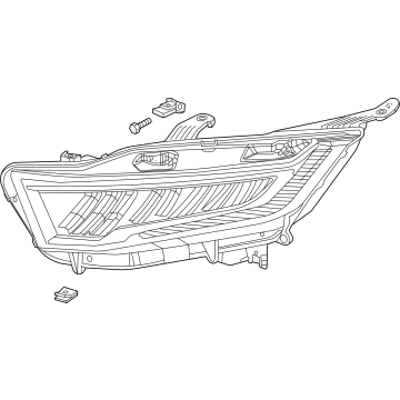 OEM 2022 Honda Odyssey W-Headlight Assembly-, Passenger Side - 33100-THR-A31
