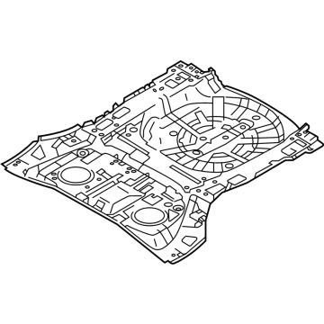 OEM Nissan Rogue Floor-Rear, Front - 74512-6RR0A